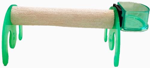 Show full view: Polly's Pet Products Mini Bird Stand, Green, Large slide 1 of 4