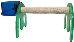 Polly's Pet Products Mini Bird Stand, Green, X-Small
