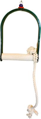 Show full view: Polly's Pet Products Nail Trimming Arch Bird Swing, Large slide 1 of 11