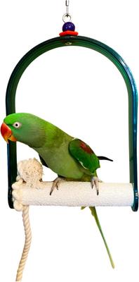 Show full view: Polly's Pet Products Nail Trimming Arch Bird Swing, Large slide 4 of 11