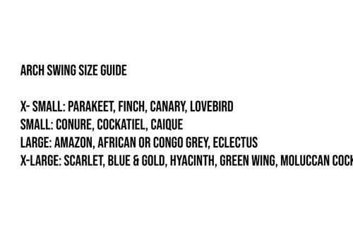 Show full view: Polly's Pet Products Nail Trimming Arch Bird Swing, X-Small slide 9 of 11