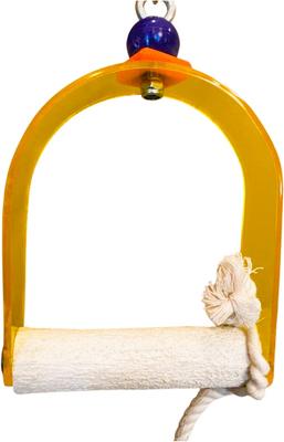Show full view: Polly's Pet Products Nail Trimming Arch Bird Swing, X-Small slide 4 of 11
