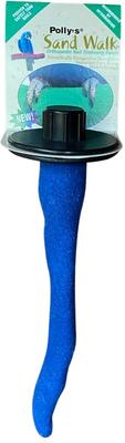 Show full view: Polly's Pet Products Orthopedic Sandwalk Bird Perch, Blue, Small slide 1 of 5