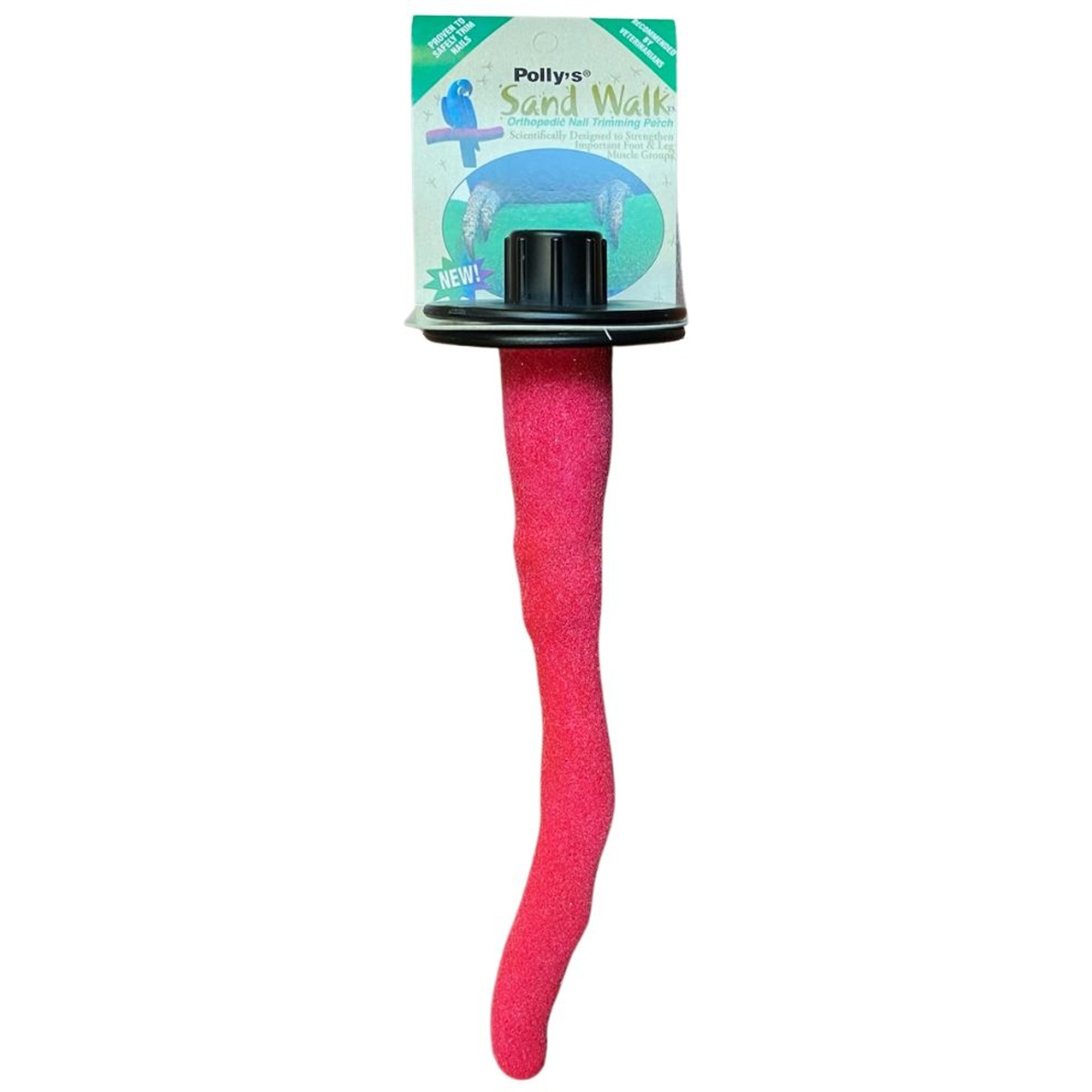 Polly's Pet Products Orthopedic Sandwalk Bird Perch, Pink