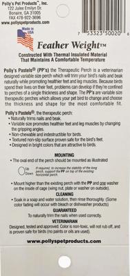 Show full view: Polly's Pet Products Pastel Bird Perch, Blue, Baby Medium slide 7 of 8