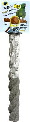 Show full view: Polly's Pet Products Sand-E-Rope Bird Perch, Silver, Medium slide 1 of 4