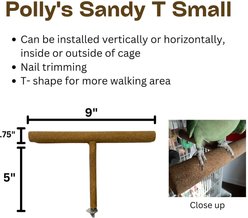 Polly's Pet Products T Perch Bird Perch, Small slide 2 of 5
