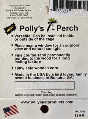 Show full view: Polly's Pet Products T Perch Bird Perch, Small slide 3 of 6