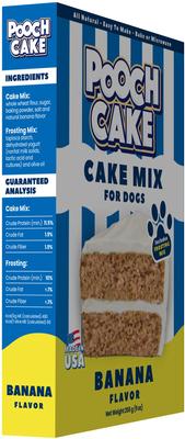 Show full view: Pooch Cake Banana Cake Mix & Frosting Dog Birthday Cake, 9-oz box slide 4 of 6