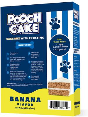 Show full view: Pooch Cake Basic Starter Banana Mix & Cake Mold Kit Dog Birthday Cake, 9-oz box slide 3 of 4