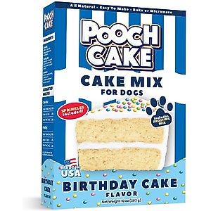Pooch Cake Birthday Cake Mix with Frosting & Sprinkles Dog Birthday Cake, 10-oz box