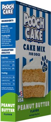Show full view: Pooch Cake Wheat-Free Peanut Butter Cake Mix & Frosting Dog Birthday Cake, 9-oz box slide 4 of 7