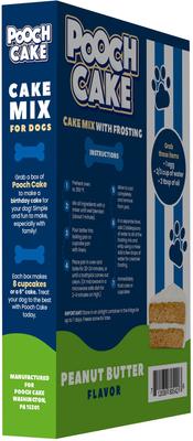 Show full view: Pooch Cake Wheat-Free Peanut Butter Cake Mix & Frosting Dog Birthday Cake, 9-oz box slide 5 of 7