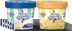 Pooch Creamery Ice Cream Mix Twin Pack Peanut Butter & Vanilla Flavor Lickable Dog Treats, 2.3-oz tub, pack of 2 slide 2 of 3