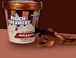 Pooch Creamery Maple Bacon Flavor Ice Cream Mix Dog Treat, 5.25-oz carton slide 2 of 4