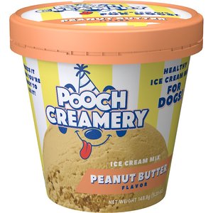 Pooch Creamery Peanut Butter Flavor Ice Cream Mix Dog Treat, 5.25-oz cup