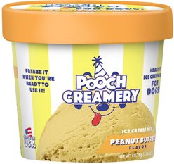 Pooch Creamery Peanut Butter Ice Cream Mix Dog Treat, 2.32-oz cup