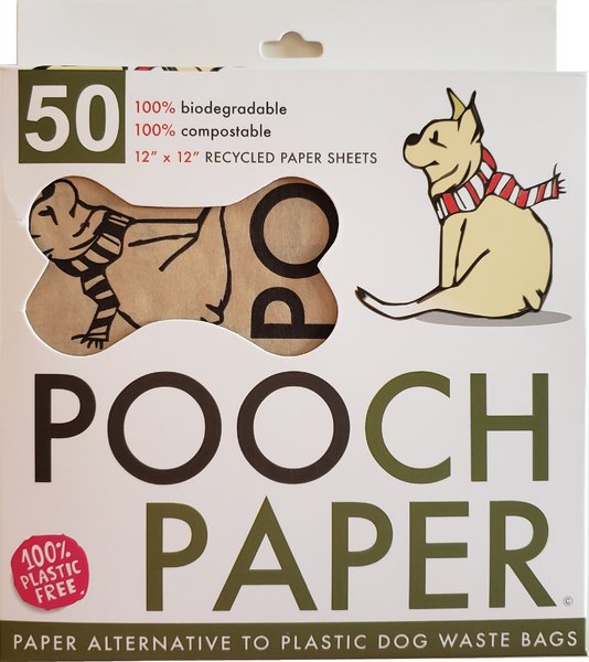 Pooch Paper Dog Waste Sheet, 50 count