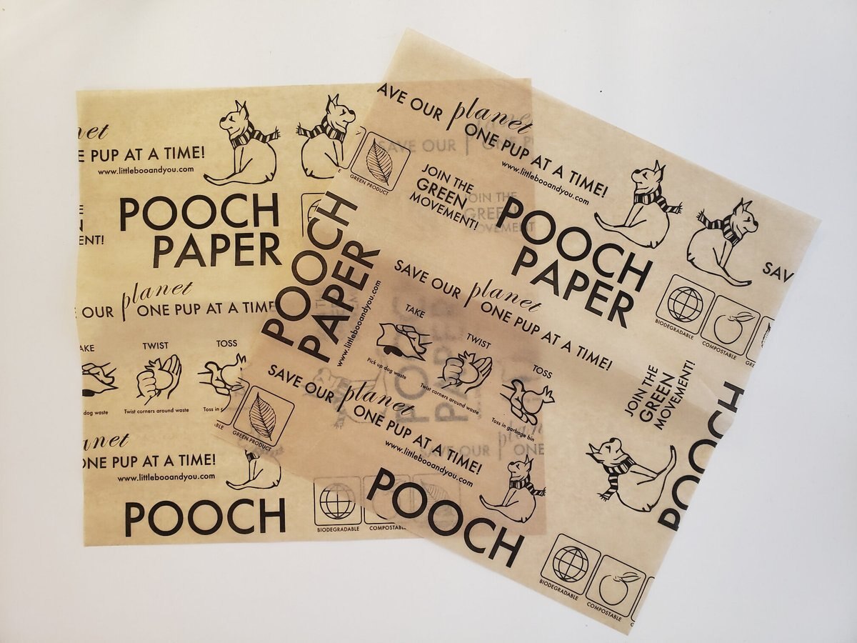 Discontinued - POOCH PAPER Dog Waste Sheet, 50 count - Chewy.com