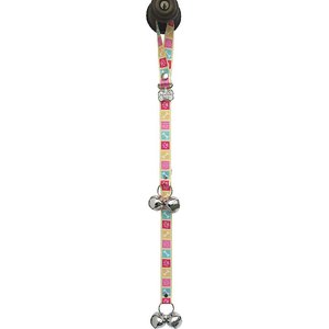 PoochieBells The Original Dog Training Potty Doorbell, Bone Appetite Pink