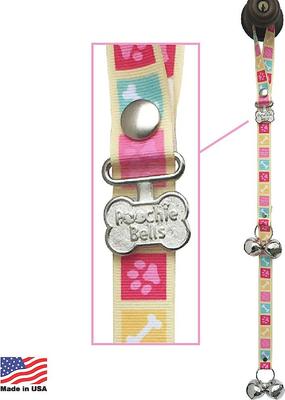Show full view: PoochieBells The Original Dog Training Potty Doorbell, Bone Appetite Pink slide 2 of 8