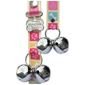 PoochieBells The Original Dog Training Potty Doorbell, Bone Appetite Pink