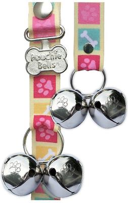 Show full view: PoochieBells The Original Dog Training Potty Doorbell, Bone Appetite Pink slide 3 of 8
