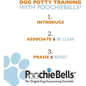 PoochieBells The Original Dog Training Potty Doorbell, Bone Appetite Pink