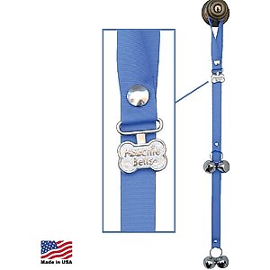 PoochieBells The Original Dog Training Potty Doorbell, Hydrangea Blue