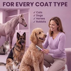 POODLIE Poodle Pet Detangling Dog & Cat Comb, Purple slide 2 of 9