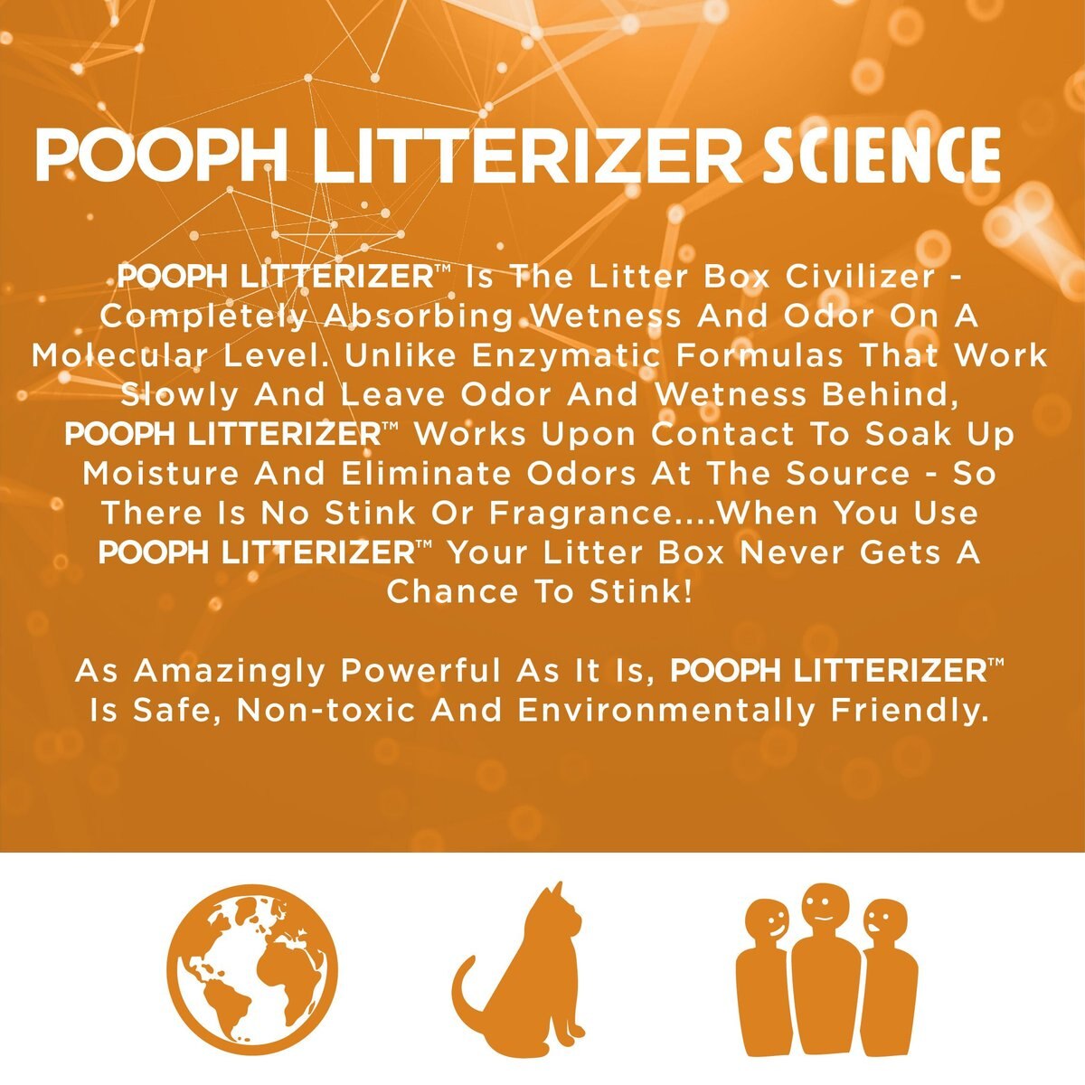 POOPH Kitty Litterizer Litter Box Saver Cat Deodorizer, 16fl oz bottle