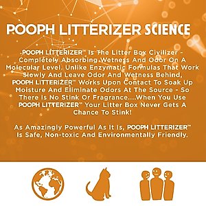 POOPH Kitty Litterizer Litter Box Saver Cat Deodorizer, 16-fl oz bottle