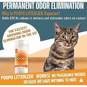 POOPH Kitty Litterizer Litter Box Saver Cat Deodorizer, 16-fl oz bottle