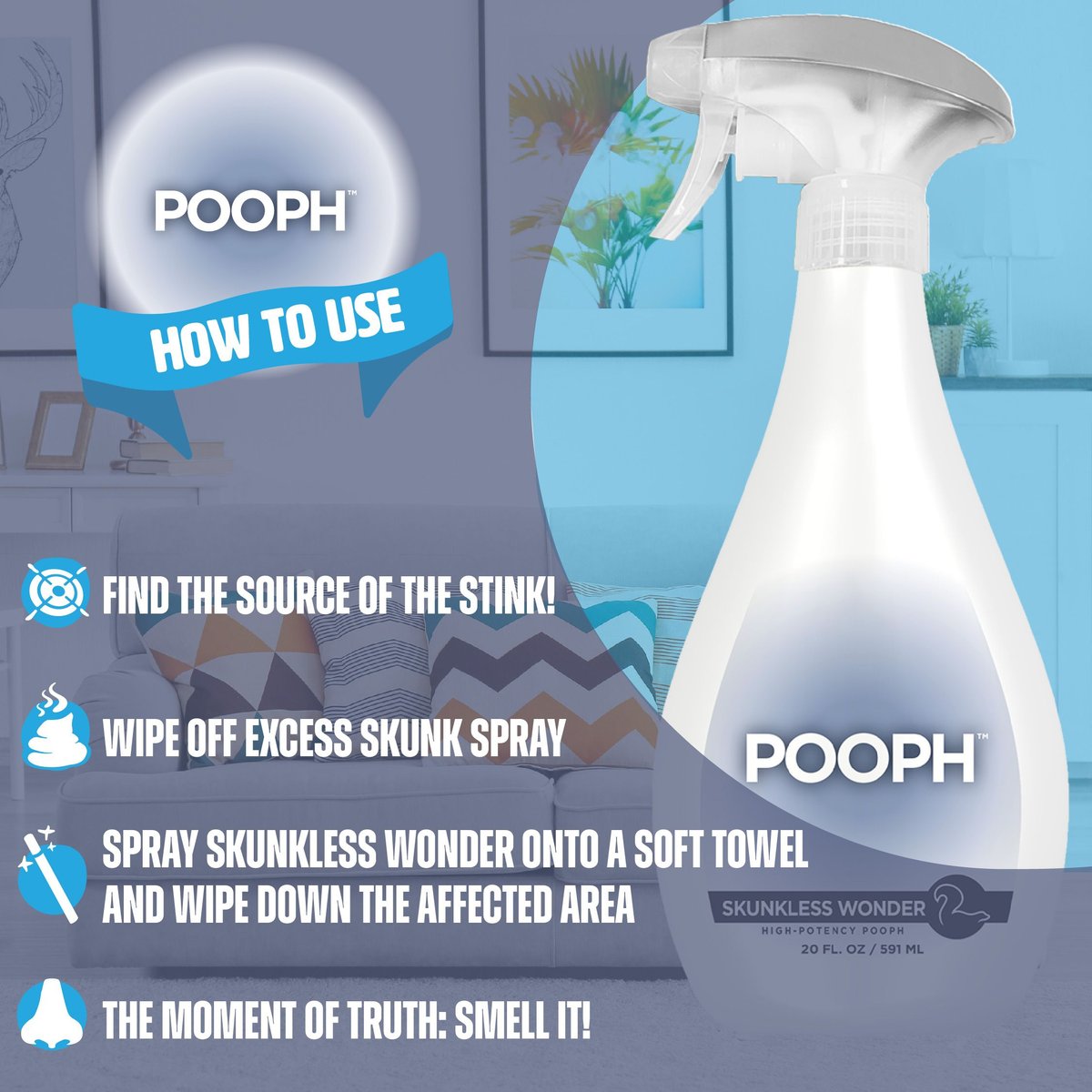 What Are The Ingredients In Pooph Odor Eliminator POOPH Skunk Odor Eliminator, 20-fl oz bottle - Chewy.com