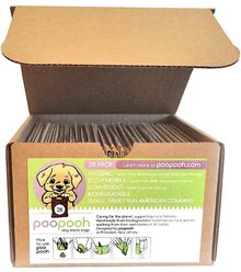 poopooh Dog Waste Bags & Bag Carrier Clip, 28 count