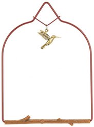 Pop's Birding Charm Hummingbird Swing, Redwood