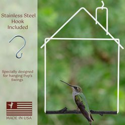 Pop's Birding Craft Hummingbird Swing, White House slide 2 of 8