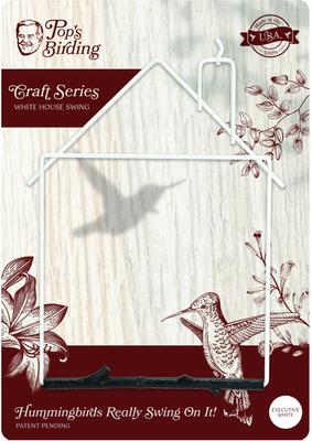 Show full view: Pop's Birding Craft Hummingbird Swing, White House slide 2 of 9