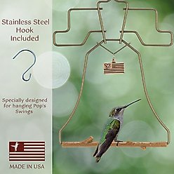 Pop's Birding Liberty Hummingbird Swing, Bronze slide 2 of 9