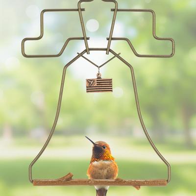 Show full view: Pop's Birding Liberty Hummingbird Swing, Bronze slide 2 of 10