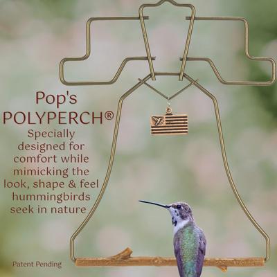 Show full view: Pop's Birding Liberty Hummingbird Swing, Bronze slide 4 of 10