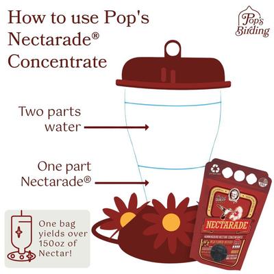 Show full view: Pop's Birding Nectarade Nectar Hummingbird Concentrate, 50.7-oz bottle slide 3 of 10