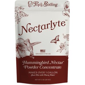 Pop's Birding Nectarlyte Nectar Powder Concentrate Hummingbird Food, 2-lb bag