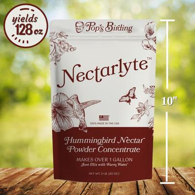 Show full view: Pop's Birding Nectarlyte Nectar Powder Concentrate Hummingbird Food, 2-lb bag slide 4 of 8