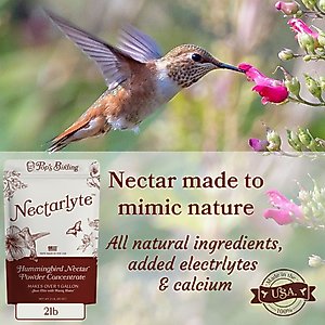 Pop's Birding Nectarlyte Nectar Powder Concentrate Hummingbird Food, 2-lb bag