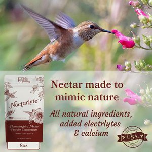 Pop's Birding Nectarlyte Nectar Powder Concentrate Hummingbird Food, 8-oz bag