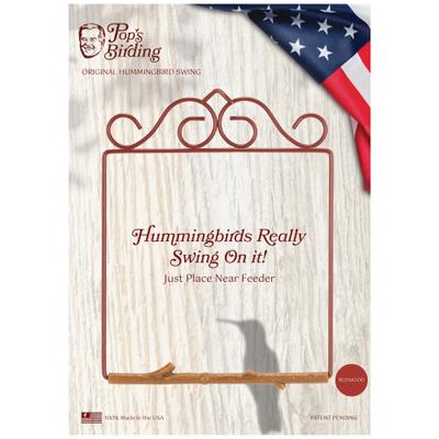 Show full view: Pop's Birding Original Hummingbird Swing, Redwood slide 3 of 10