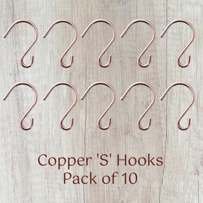 Show full view: Pop's Birding Perfect Little Copper 'S' Hooks, 10 count slide 3 of 5