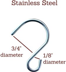 Pop's Birding Perfect Little Stainless 'S' Hooks, 10 count slide 2 of 5