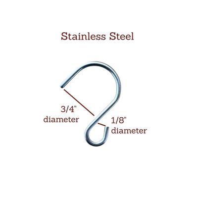 Show full view: Pop's Birding Perfect Little Stainless 'S' Hooks, 10 count slide 4 of 5